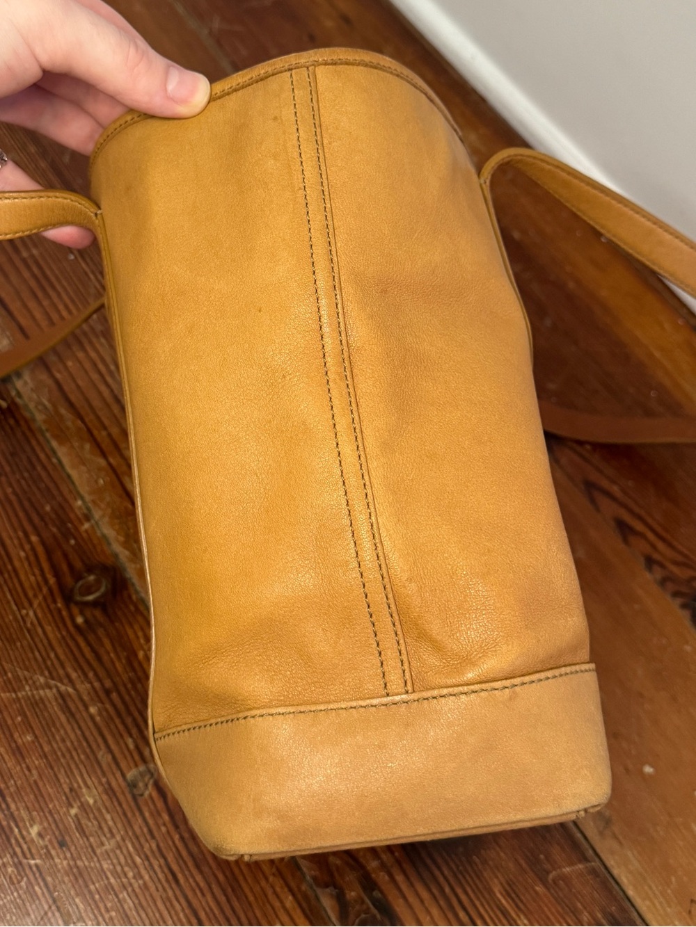 Coach Tan Leather Gallery Shoulder Bag Tote Women's B3S-5187 - Picture 4 of 16